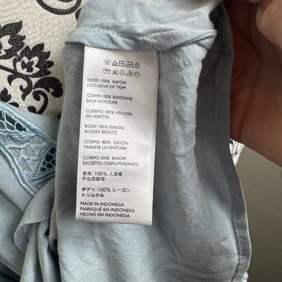 Cleobella Marina blue Mini Dress with cutout Aztec neckline - Picture 11 of 11